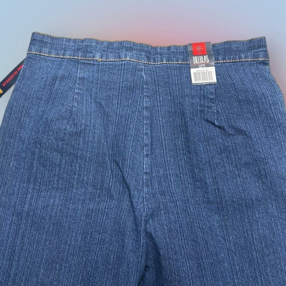 BILL BLASS Women’s 10 Blue Capri Jeans - Picture 4 of 4